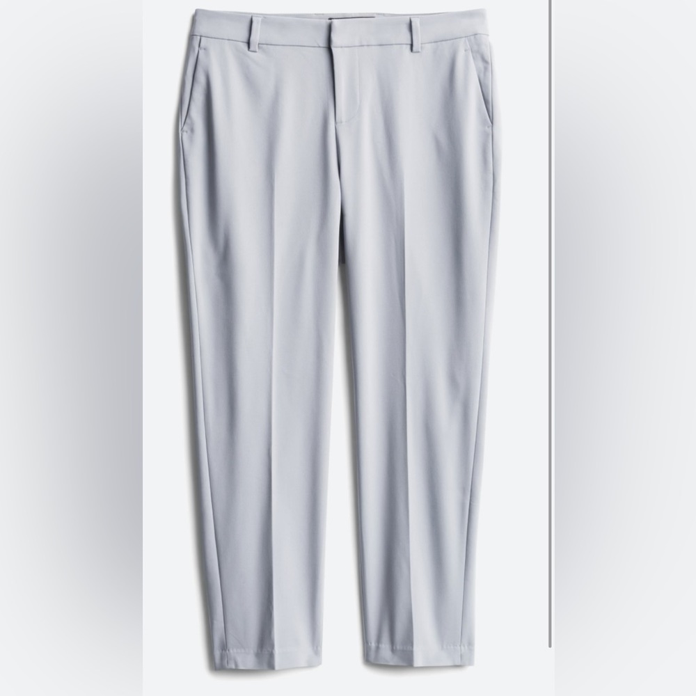 18W Liverpool Kelsey Straight Trouser - Light Gray.